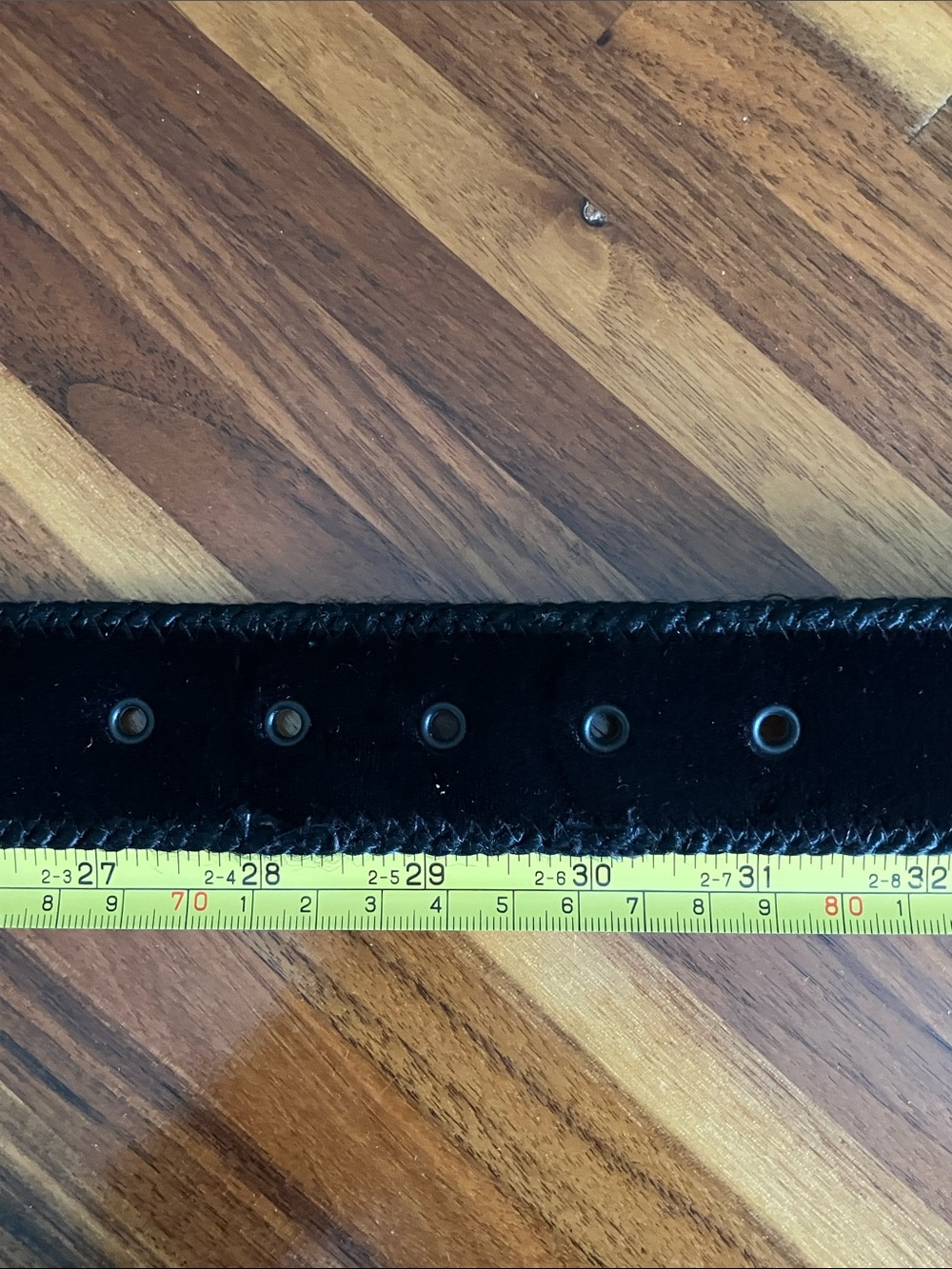 Vintage Black Velvet A. Brod Belt USA Rhinestone Buckle Italy M Glam - Picture 12 of 15